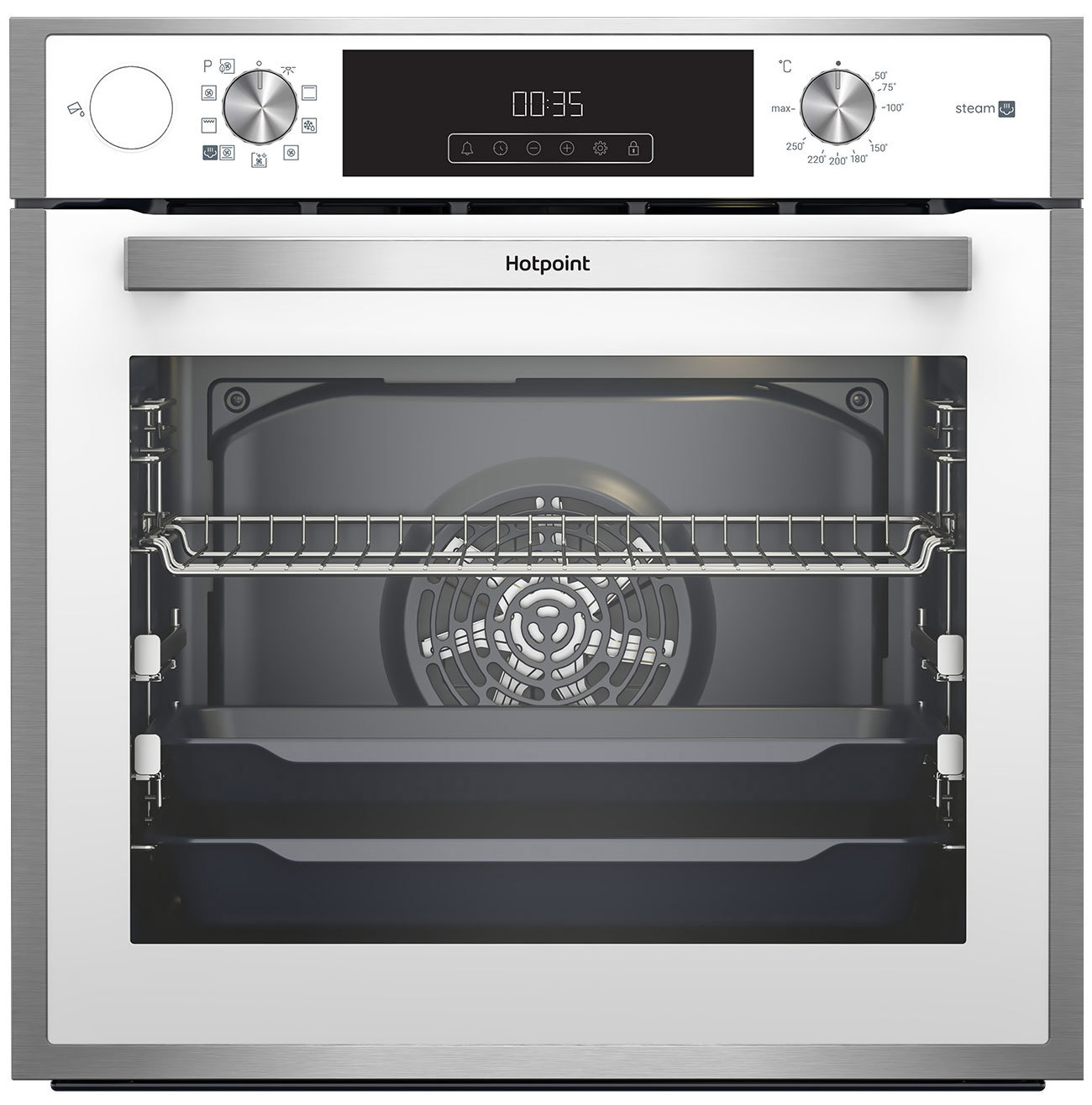 Изображение товара Встраиваемый духовой шкаф Hotpoint Fe8 S832 Jsh 72л белый электроплита с грилем