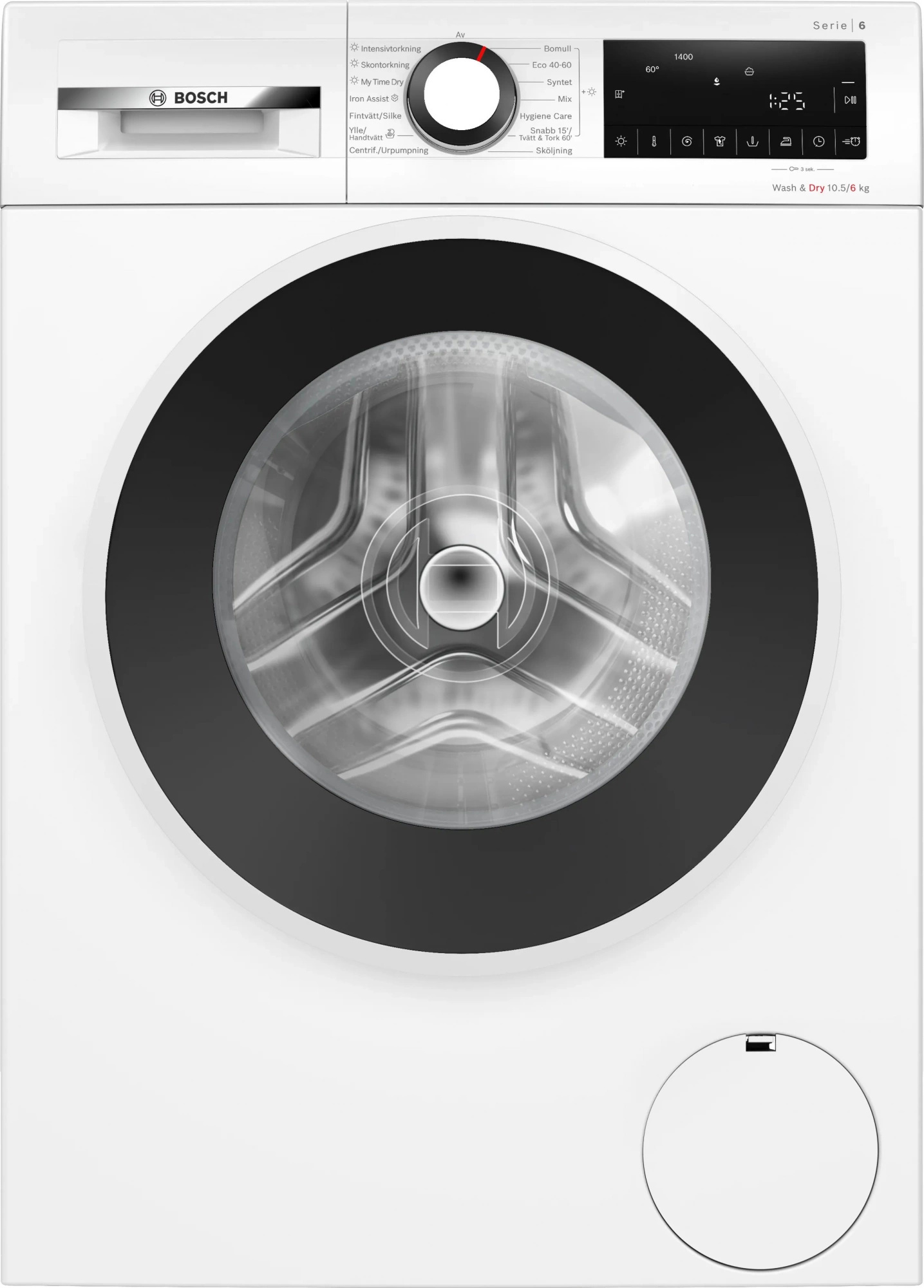 Изображение товара Стиральная машина с сушкой Bosch WNG2540LSN 10.5 кг 6 кг белая