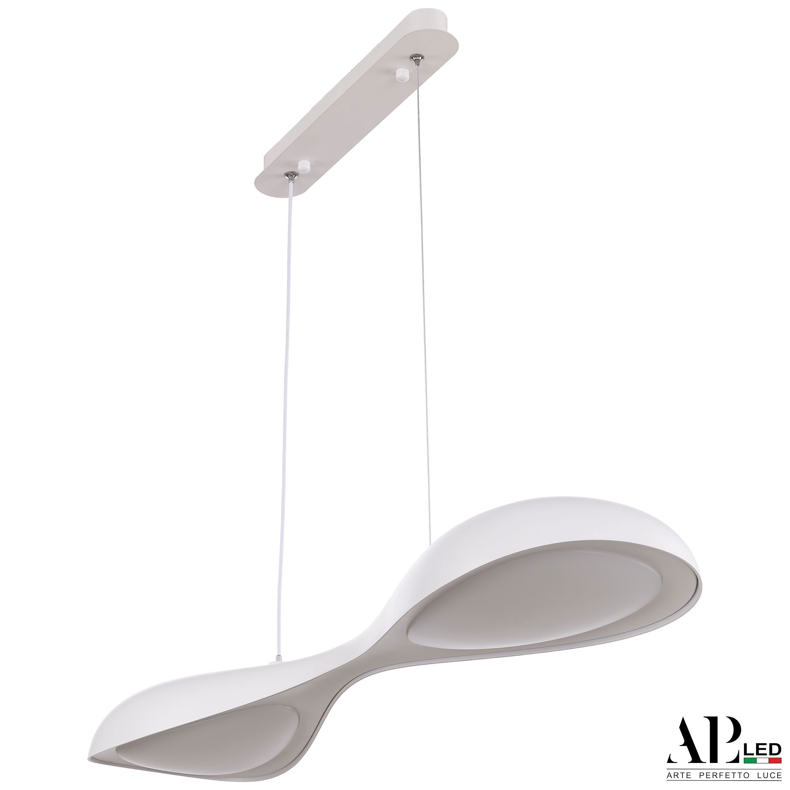 Изображение товара Светильник подвесной светодиодный Arte Perfetto luce Modena 3303.6835p-2-865-100-20.white нейтральный белый свет цвет белый