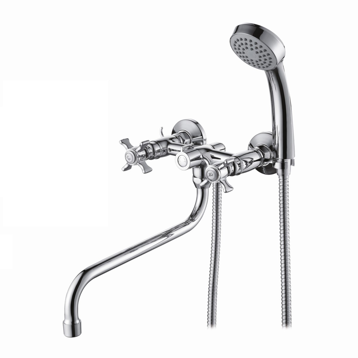 Изображение товара Смеситель для ванны D-LIN D143807 с душем и лейкой Изображение товара Смеситель для ванны D-LIN D143807 с душем и лейкой