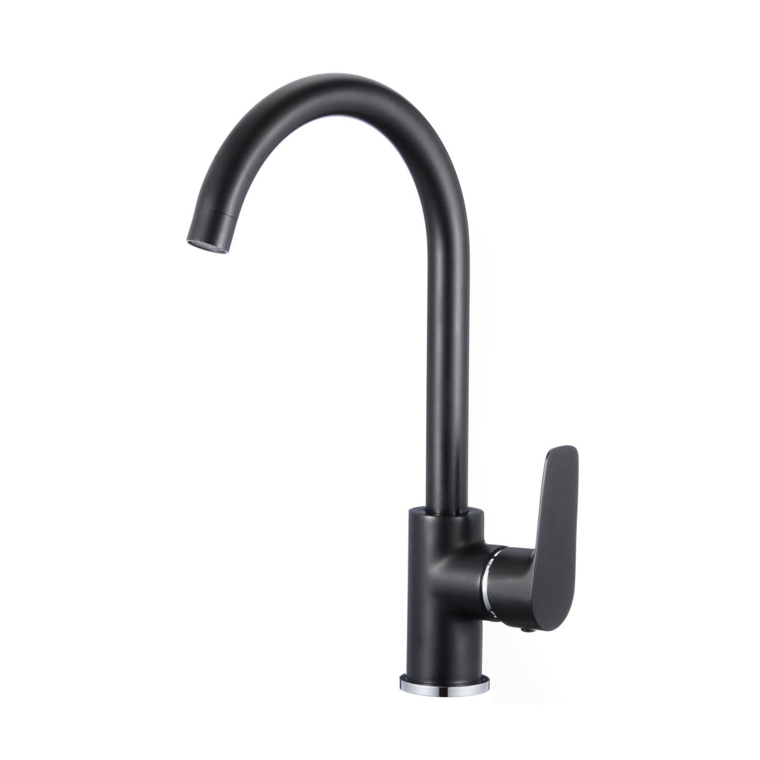 Изображение товара Смеситель для кухни однорычажный Olive's Tieso излив 25.9 см цвет черный