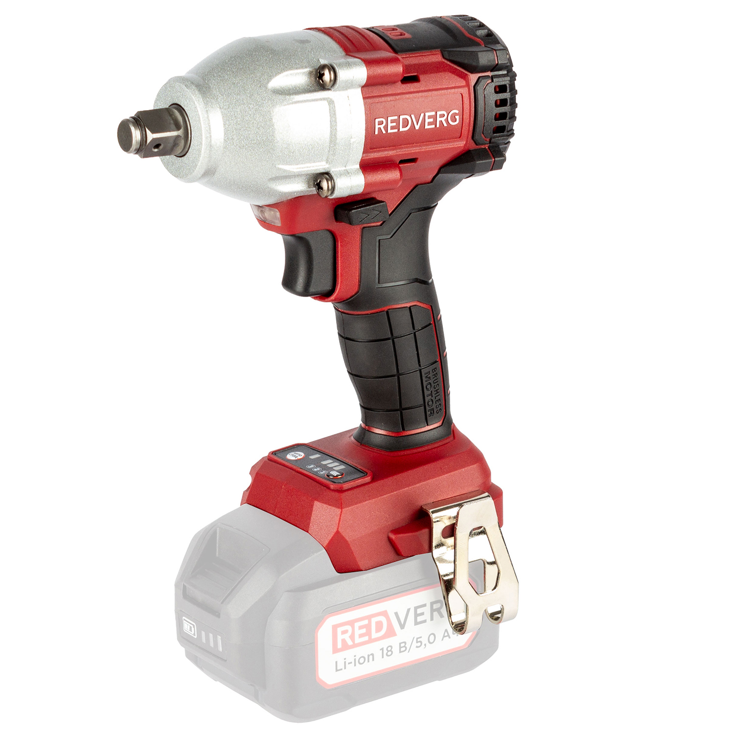 Изображение товара АККУМУЛЯТОРНЫЙ ГАЙКОВЕРТ БЕСЩЕТОЧНЫЙ REDVERG 18 В 500 Нм RD-IW18BL-500/U