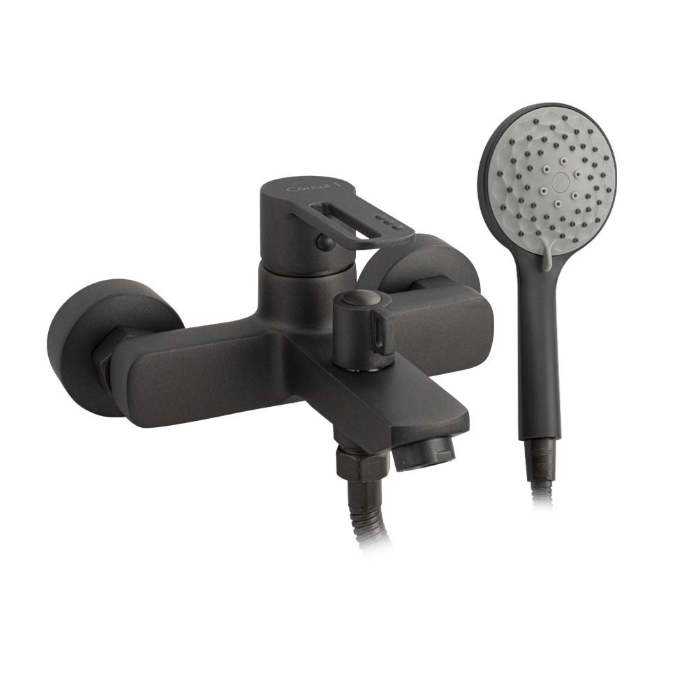 Изображение товара Смеситель для ванны Consul 8910 однорычажный с душевой лейкой цвет графит