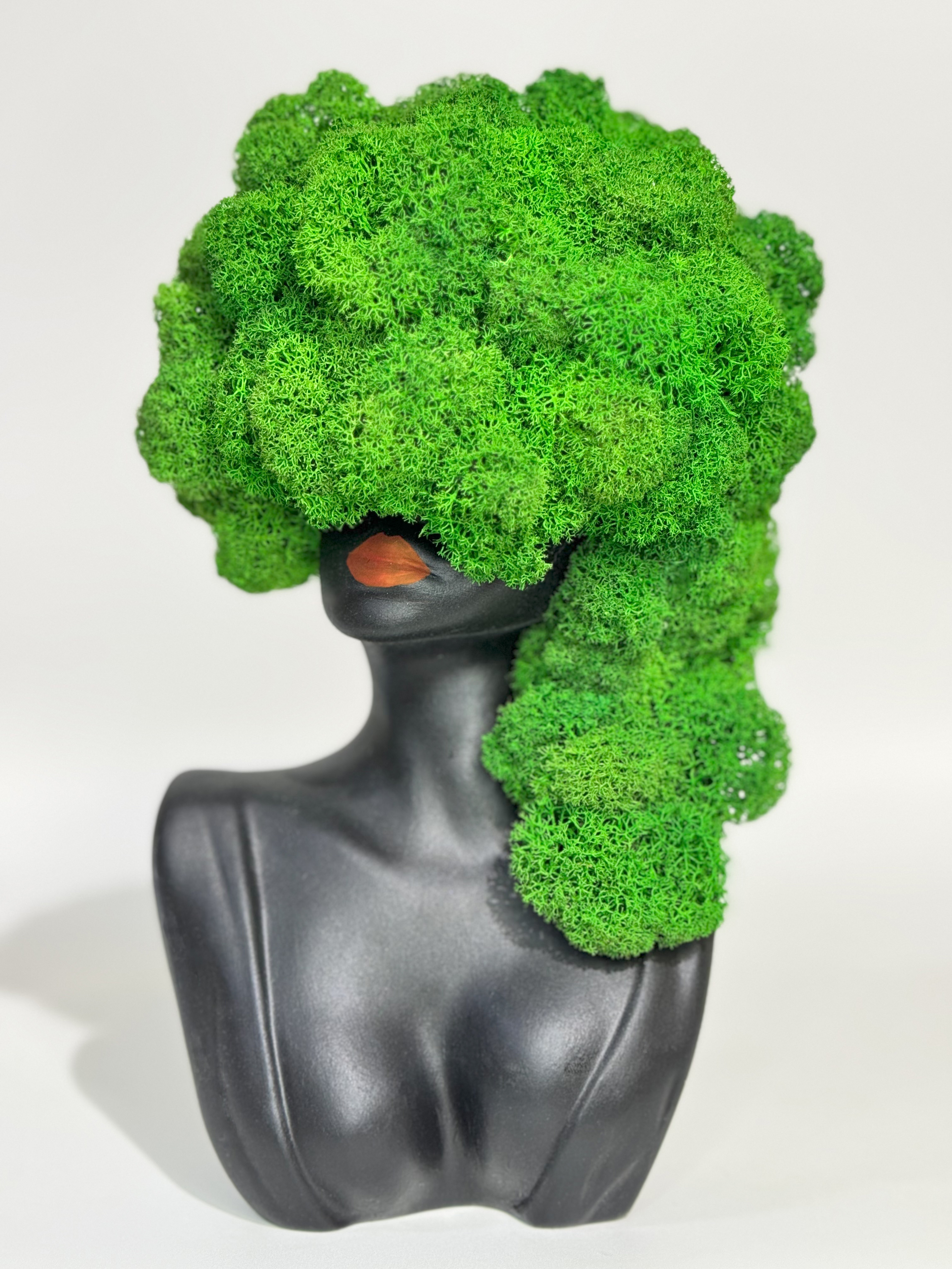 Изображение товара Кашпо гипсовое Floral Бюст черный