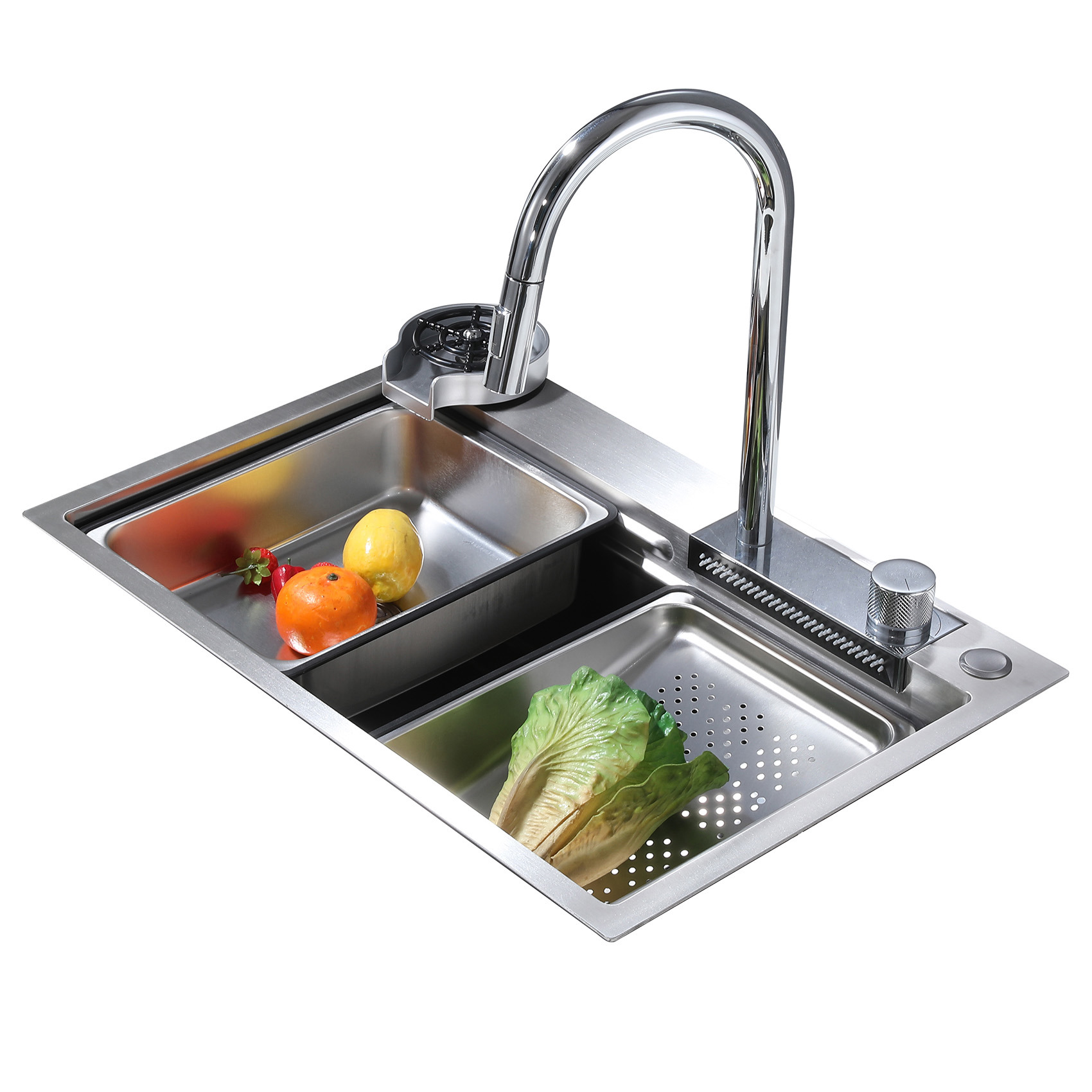 Изображение товара Мойка для кухни Abber AF2194 68x46 см глубина чаши 21.5 см нержавеющая сталь цвет хром