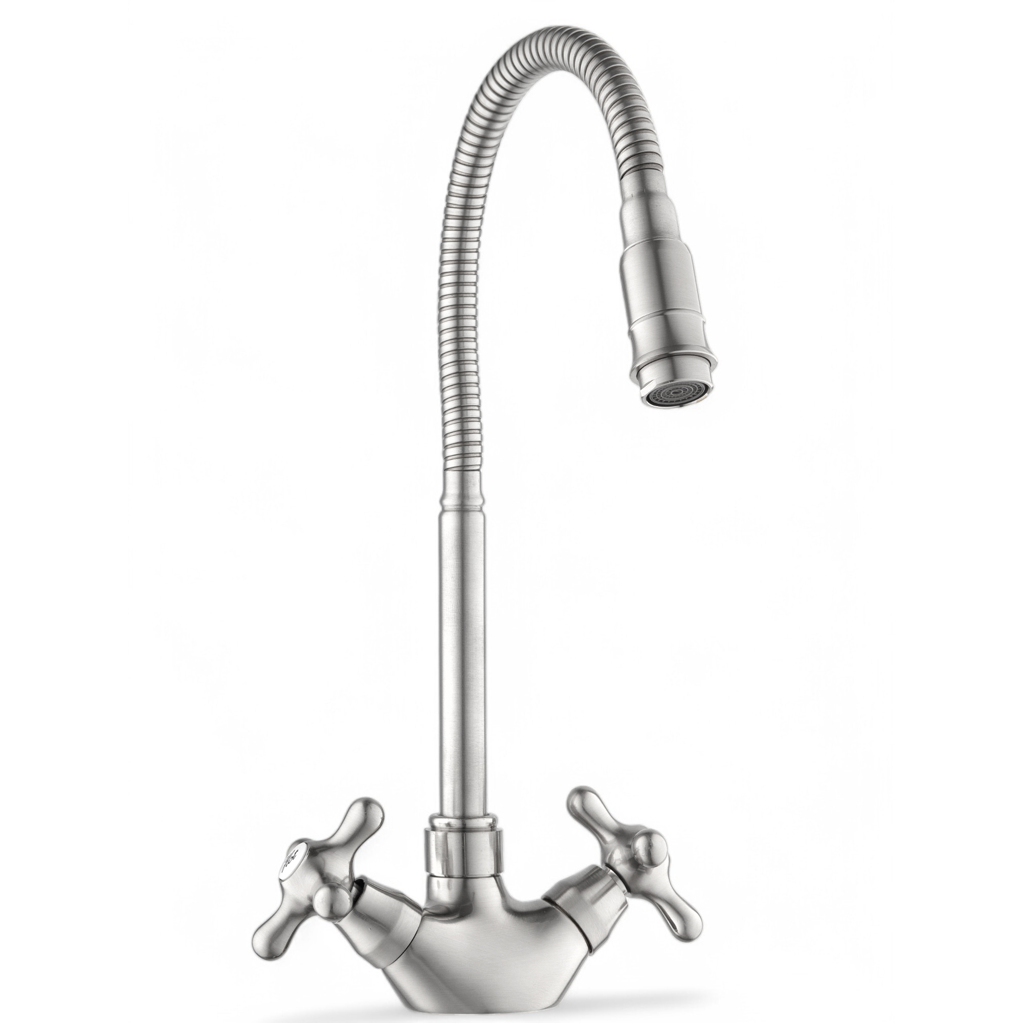 Изображение товара Смеситель для кухни Potato P58314-1 с гибким излив сатин 15 см