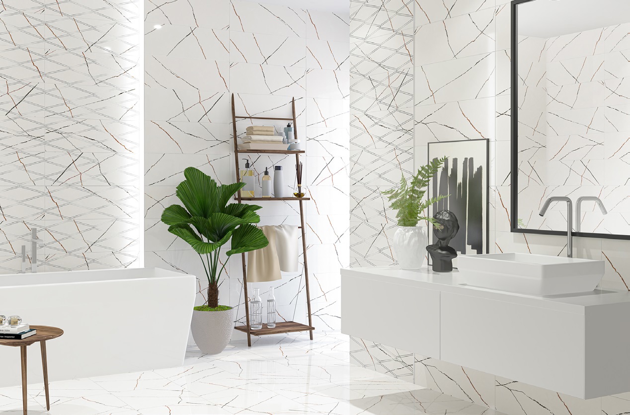 Изображение товара Плитка Eletto Ceramica Bianco Covelano 24.2x70 см настенная керамическая для интерьера