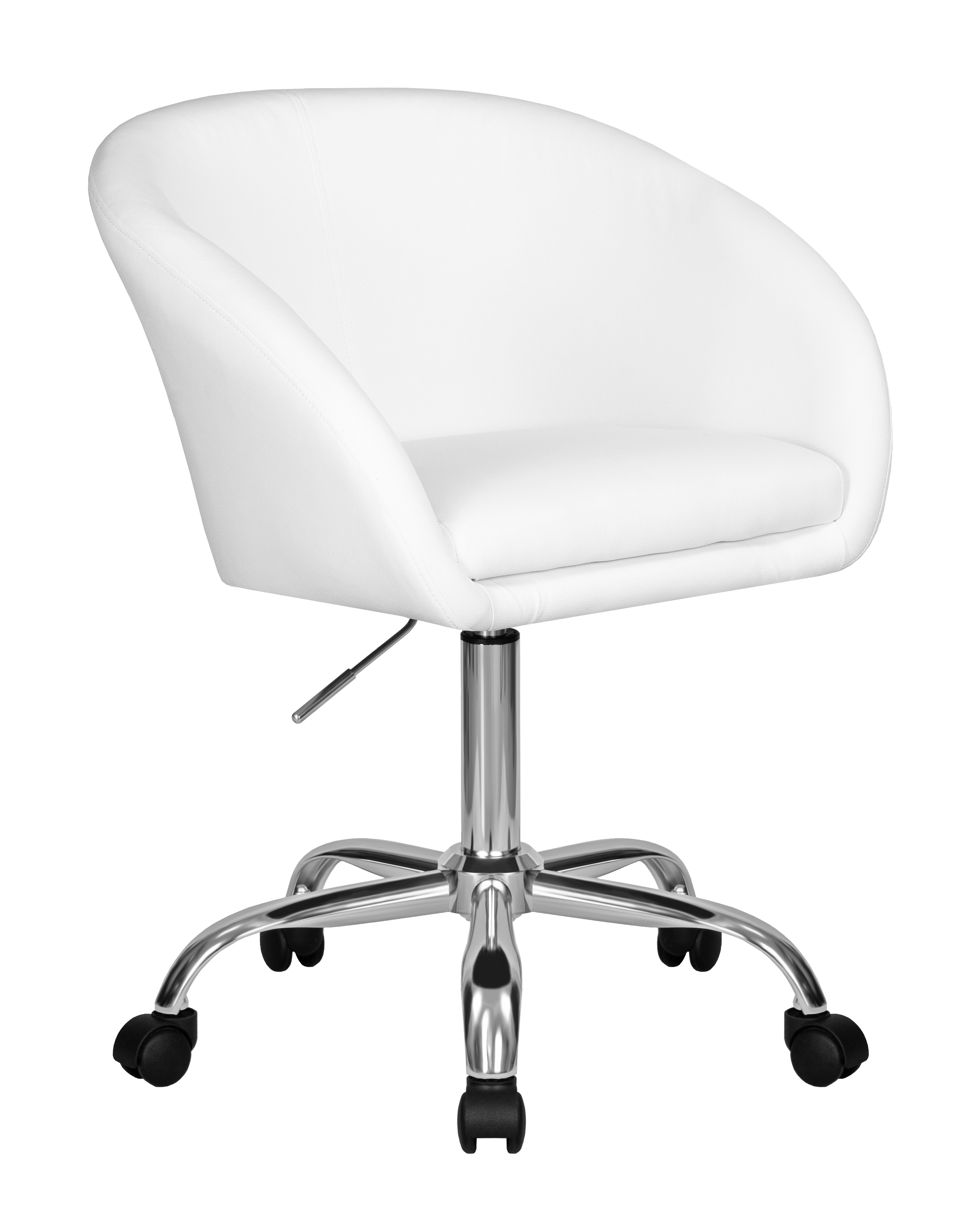 Изображение товара Офисное кресло Dobrin Bobby 60x95x60 см искусственная кожа цвет белый