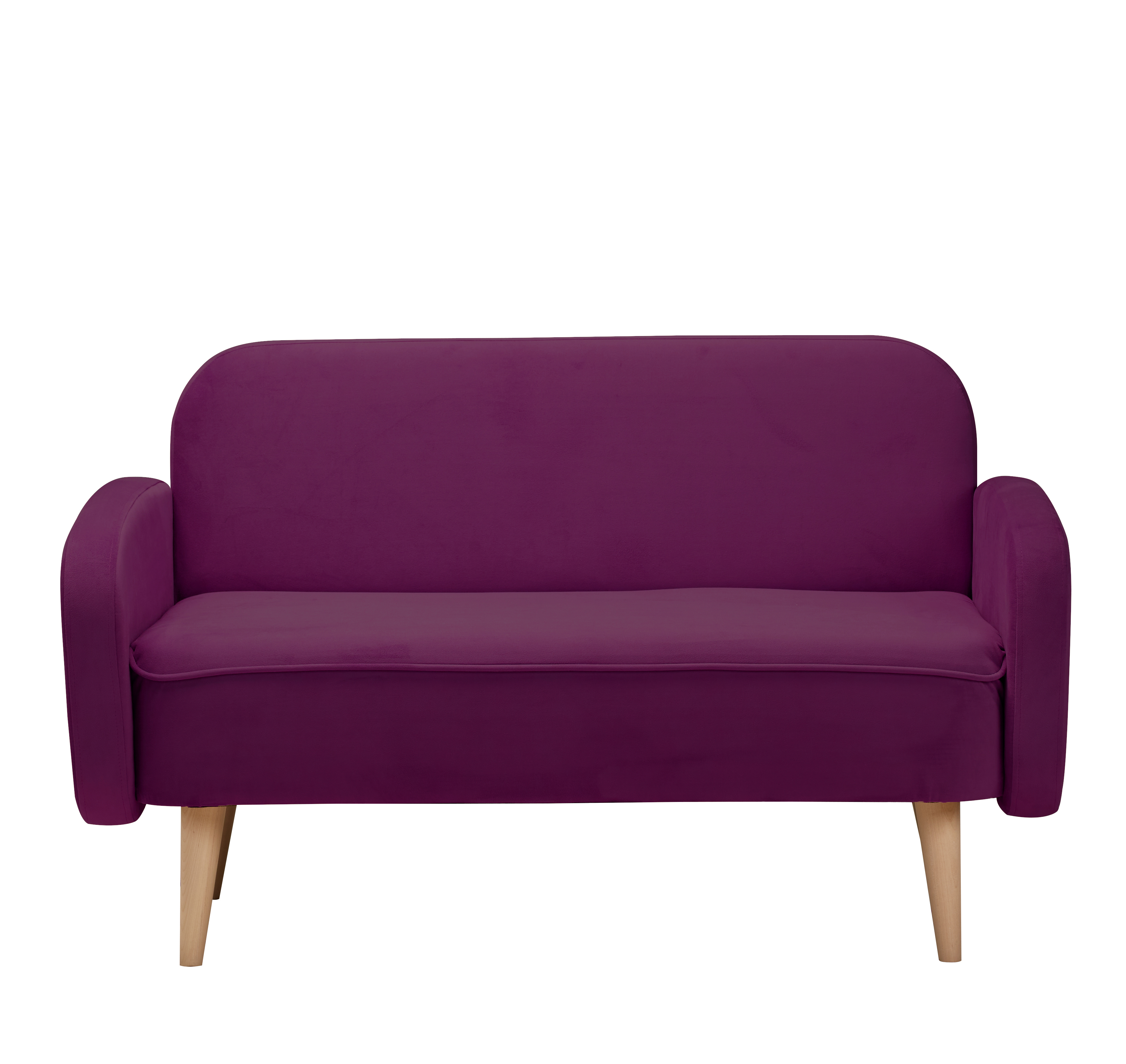 Изображение товара Диван прямой Диван не мебель Малютка id000113-zaraviolet 130x82x70 см велюр цвет фиолетовый