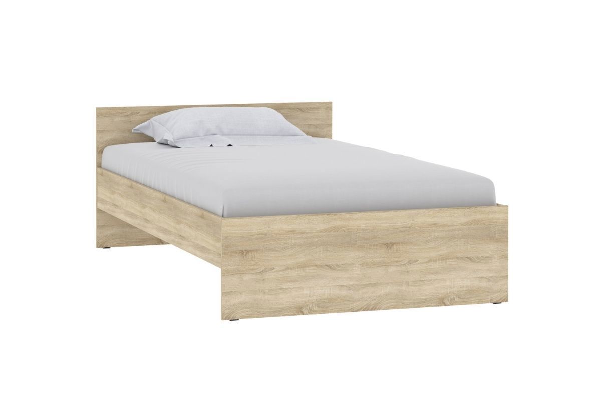 Изображение товара Кровать Silva Симпл 124.6x70x204.2 см ЛДСП цвет дуб сонома