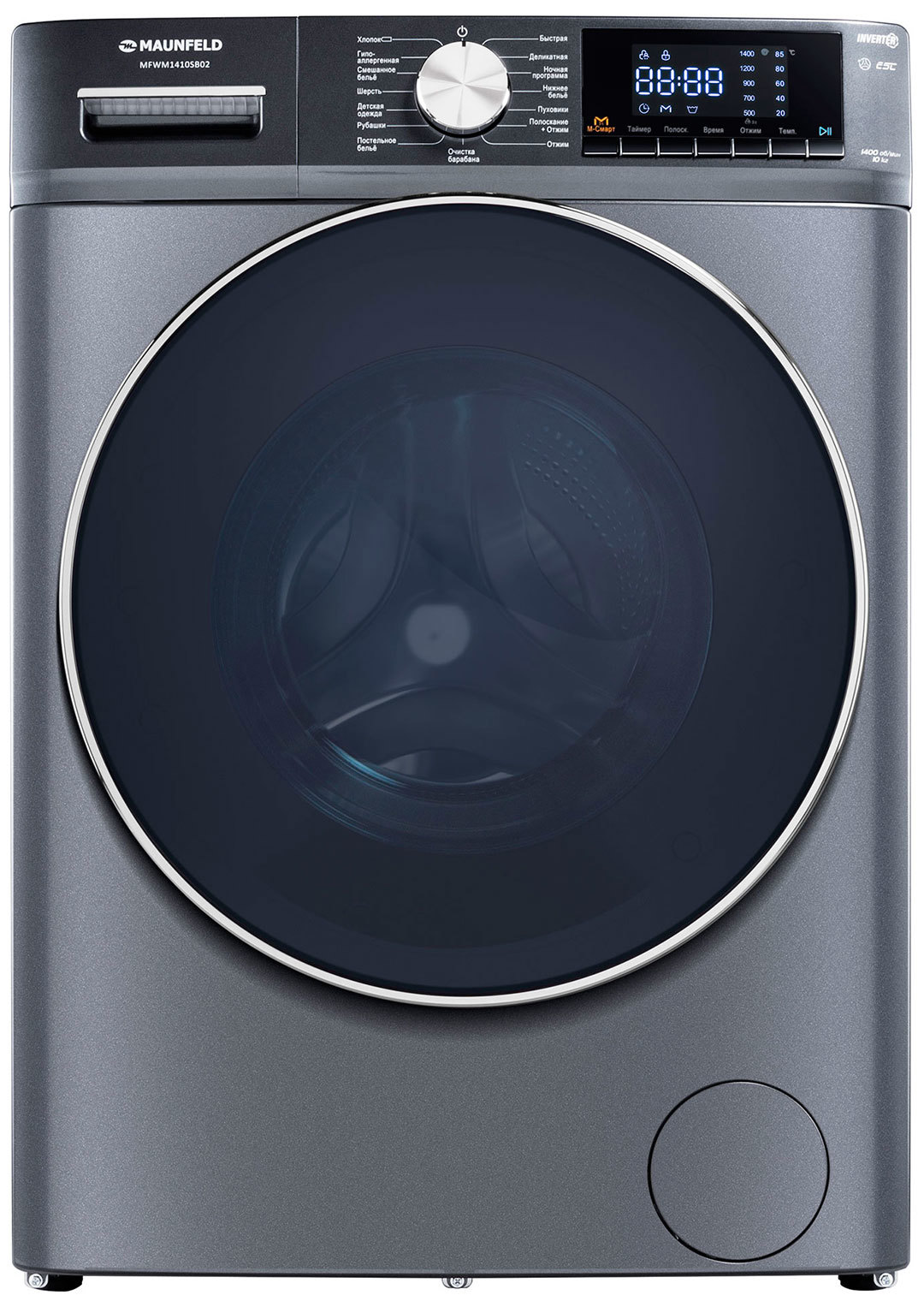 Изображение товара Стиральная машина Maunfeld Mfwm1410sb02 60x84.7x48.7 см 10 кг цвет черный