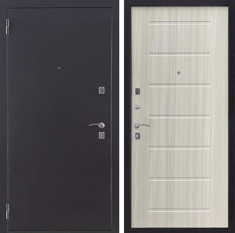 Изображение товара Входная дверь Двери Регионов Триумф ФЛ Neo левый 205x86см сандал светлый/антик тёмное серебро