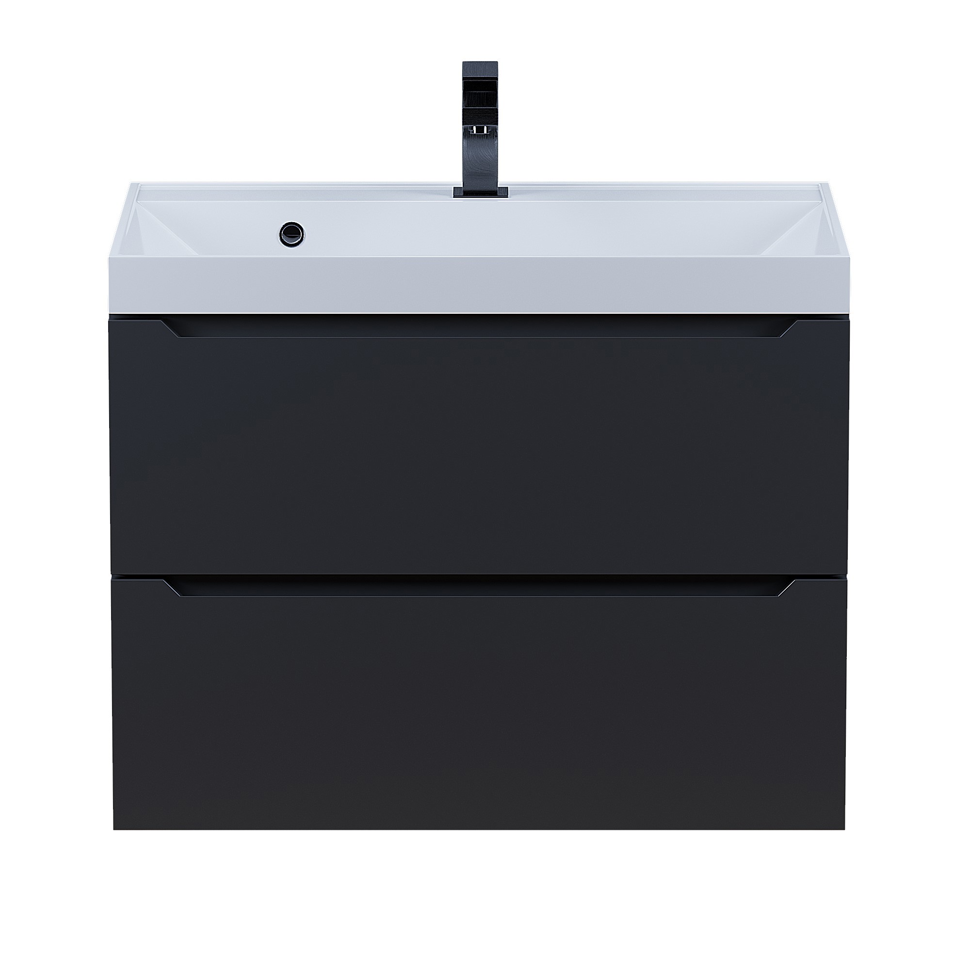 Изображение товара Тумба с раковиной для ванной Uperwood Tanos 70 см черная