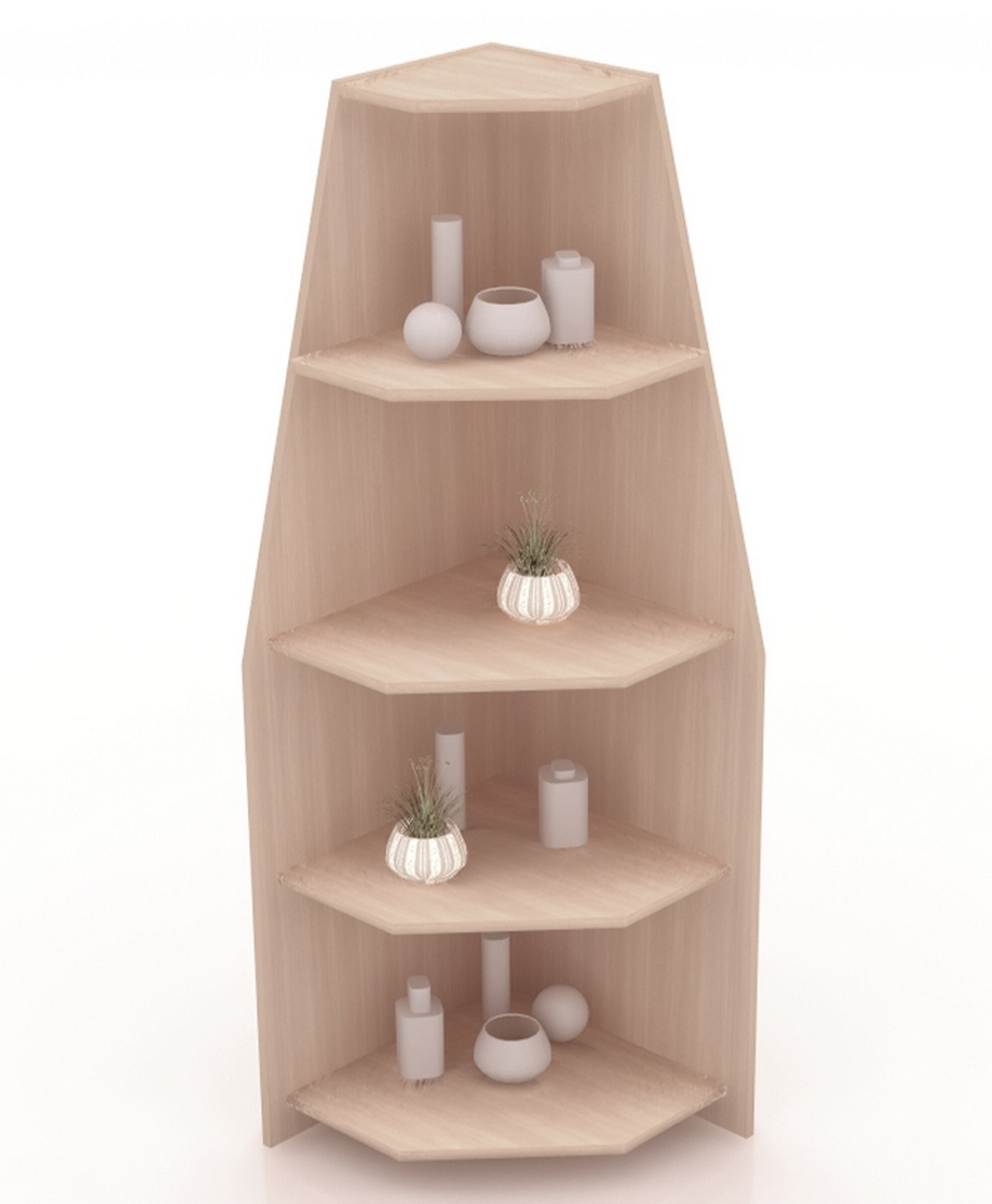 Изображение товара Шкаф-витрина 50x150 см Универсал дуб-сонома стильная и практичная