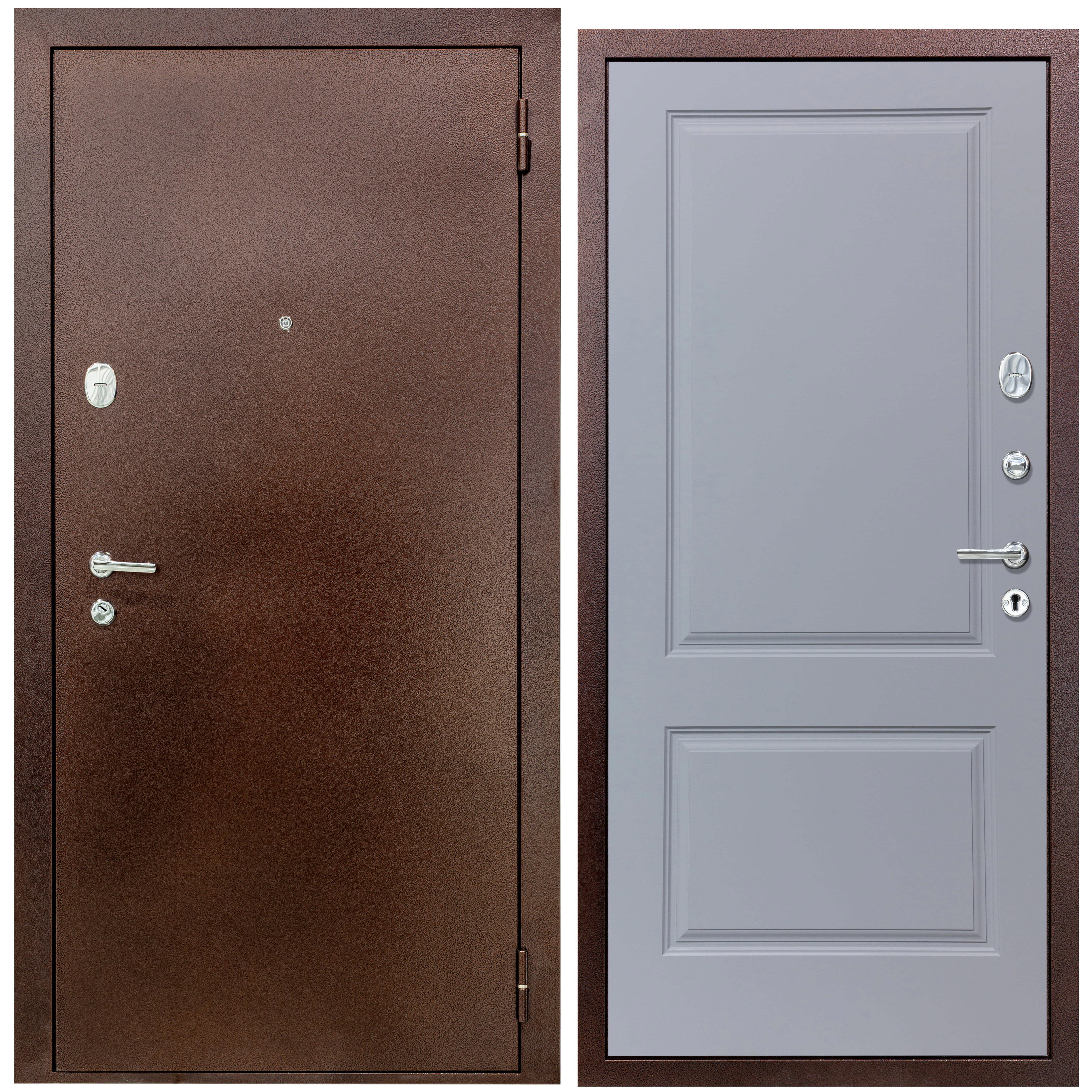 Изображение товара Входная дверь Diva 510 правый 205x96см антик медь/Д7 силк маус