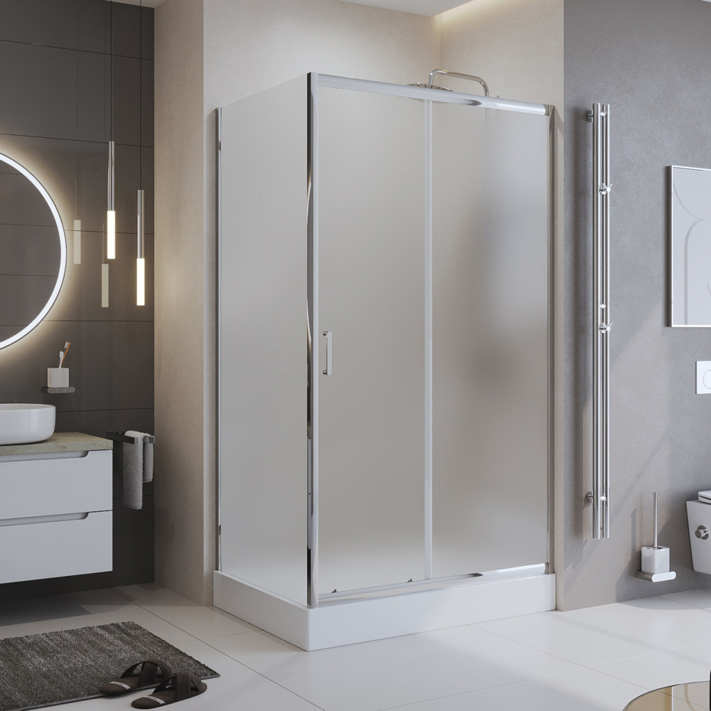 Изображение товара Душевой уголок BelBagno UNO-195 прямоугольный 90x120 см с матовым стеклом