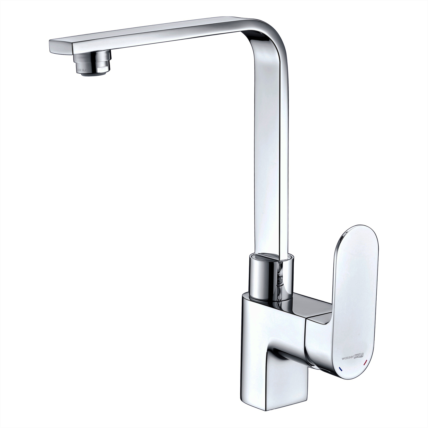 Изображение товара Смеситель для кухни Wasserkraft Dinkel хромованный с поворотным изливом