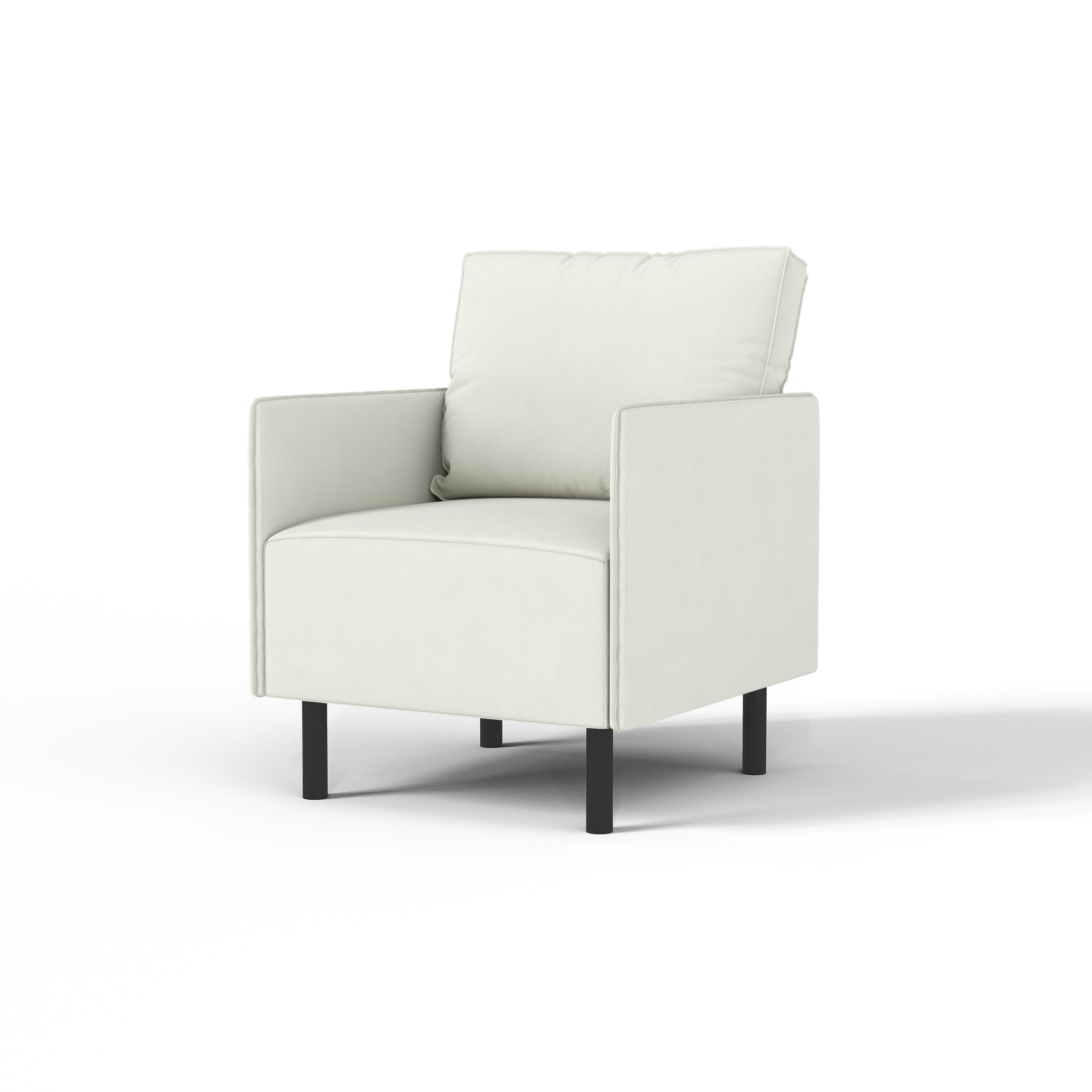 Изображение товара Кресло Salon tron Орион 63x82x66 см велюр цвет белый