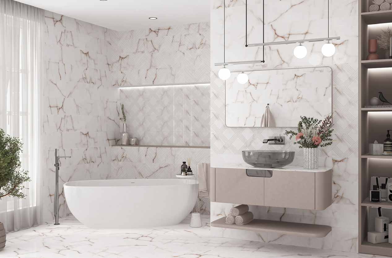 Изображение товара Плитка Eletto ceramica 509091201 24.2x70см 1.19 м² цвет серый, цена за упаковку
