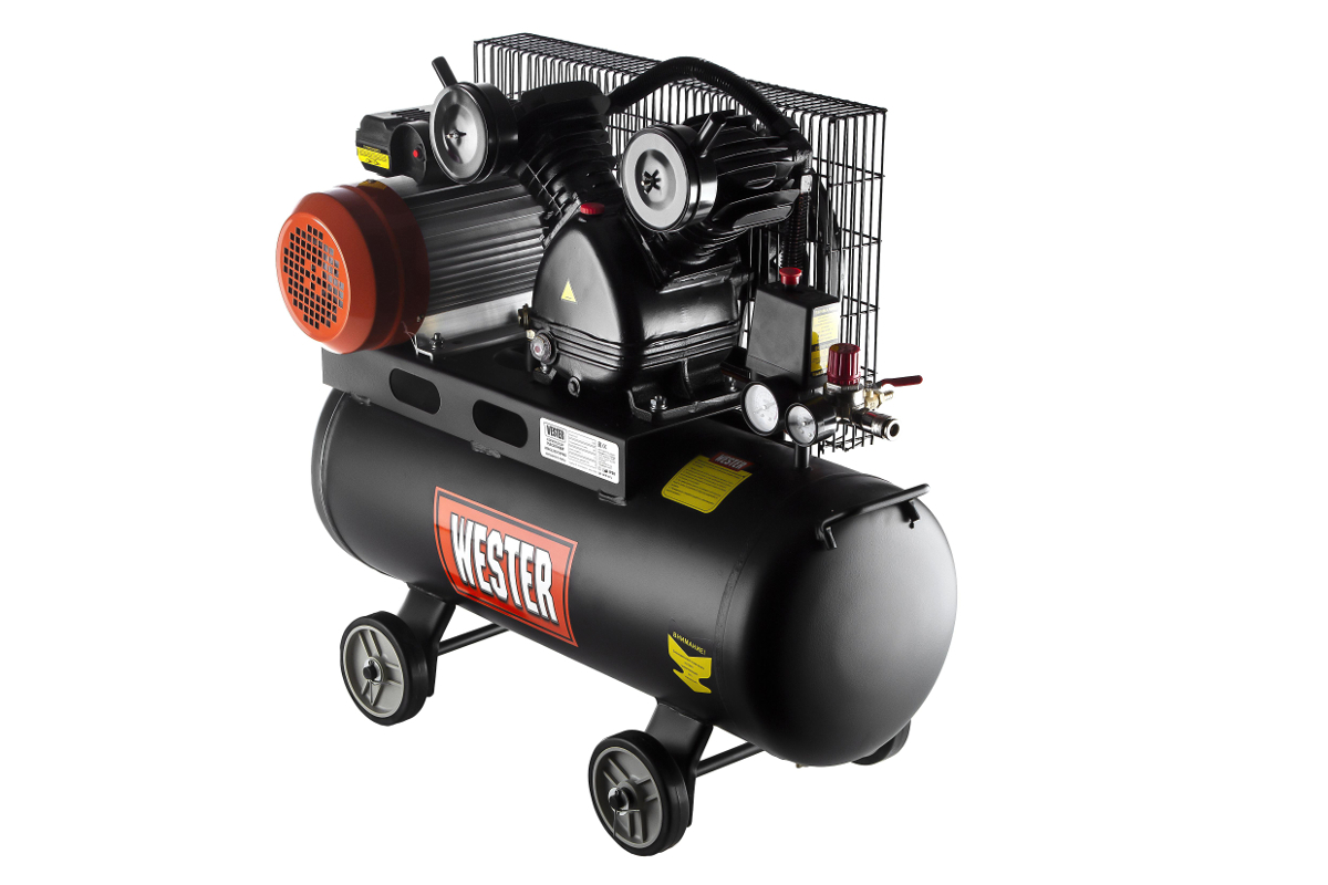 Изображение товара Компрессор ременной масляный WESTER WBK2200/50PRO 50 л 340 л/мин