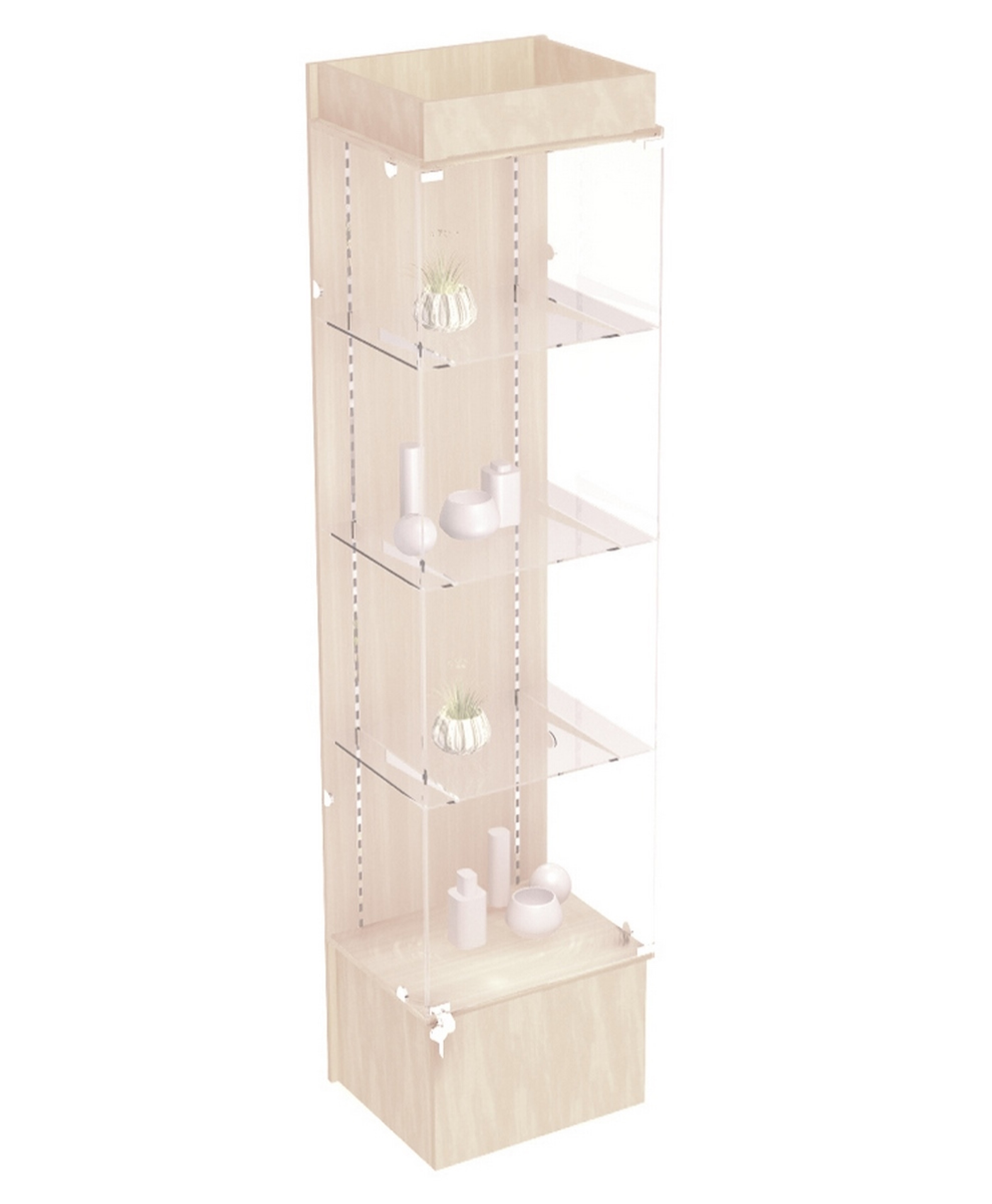 Изображение товара Шкаф-витрина 50x200 см Универсал цвет дуб-сонома