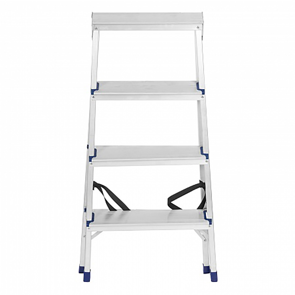 Изображение товара Алюминиевая стремянка Ремоколор 4 ступени, максимальная нагрузка 150 кг