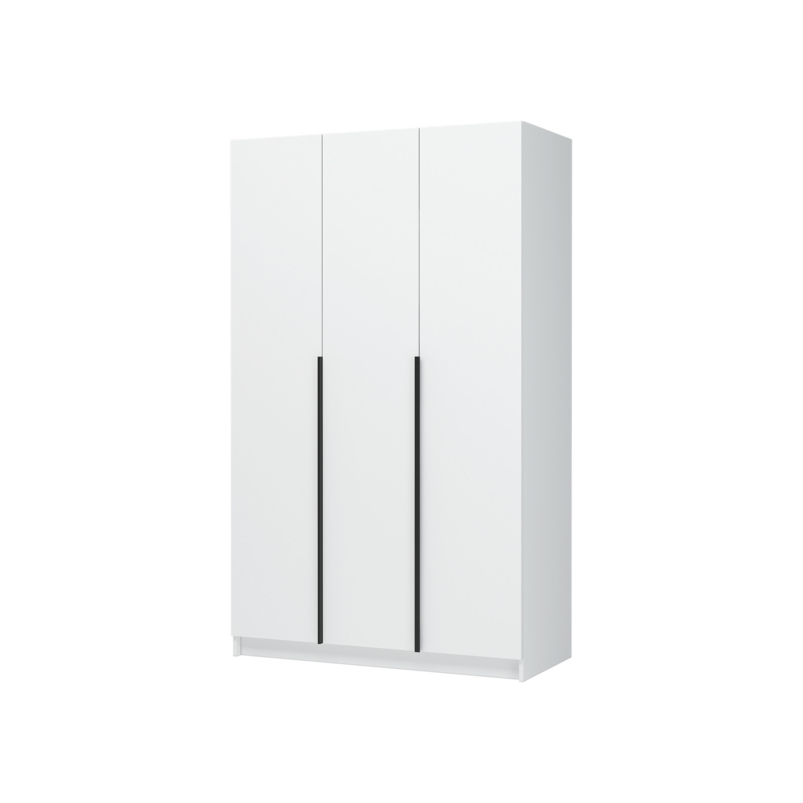 Изображение товара Распашной шкаф Лион 3 створки белый ЛДСП 120x200x55 см