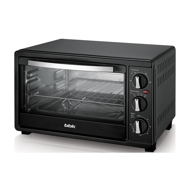 Изображение товара Электропечь BBK 384337 1500 Вт 23л черная с таймером и грилем