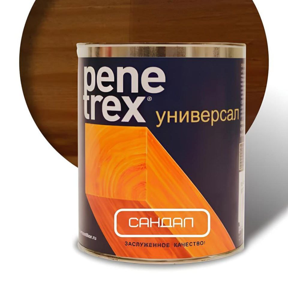 Изображение товара Антисептик защитно-декоративный Penetrex влагостойкий универсальный матовый цвет сандал 0.8 л