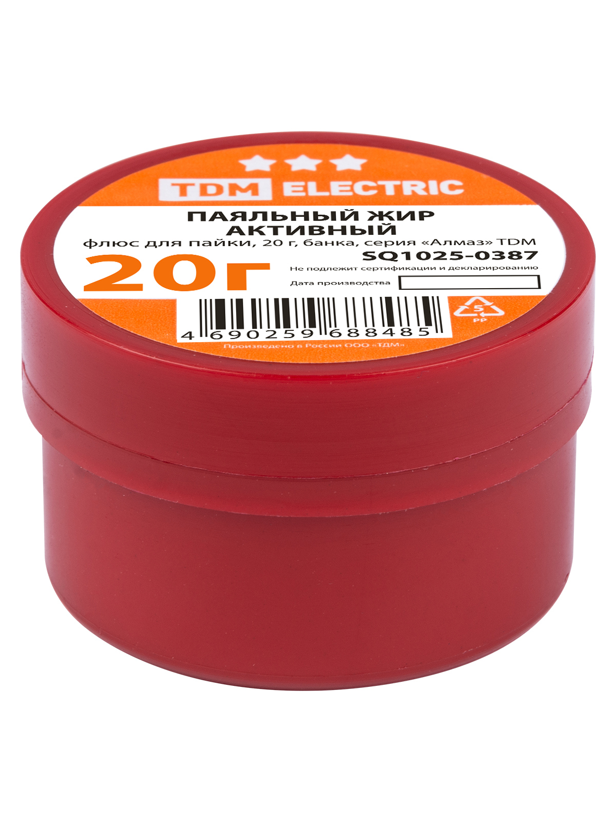 Изображение товара Припой Tdm electric Алмаз SQ1025-0387 20 г, 30 шт гелеобразный флюс для пайки