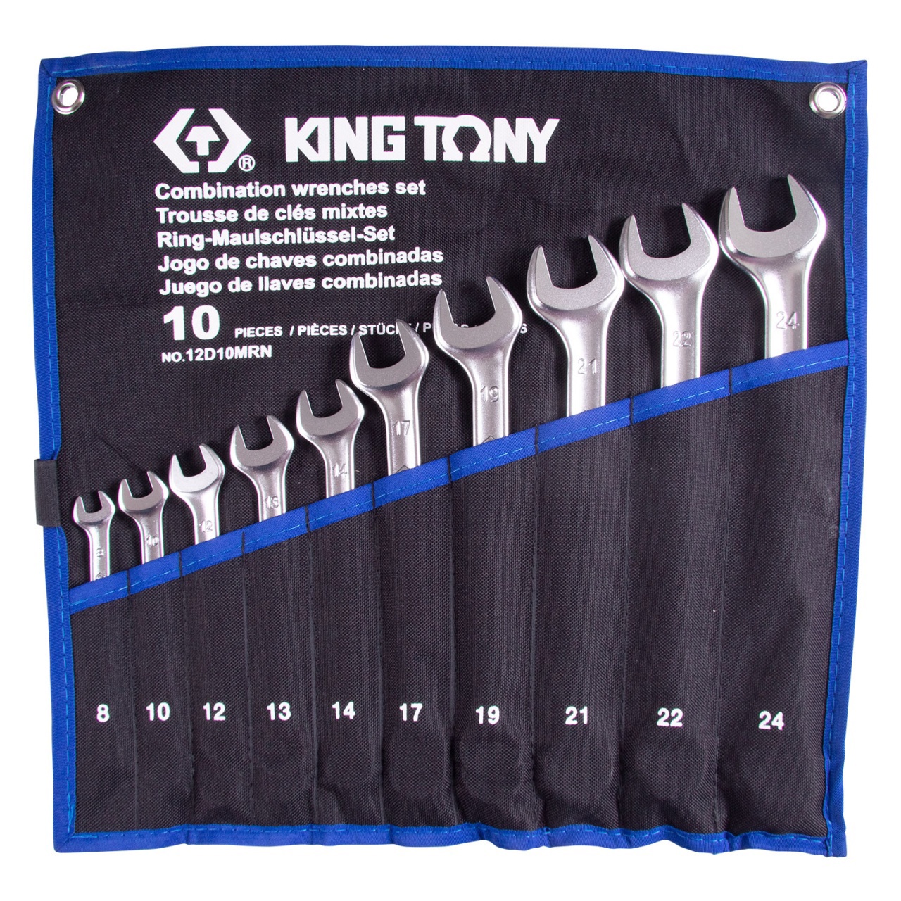 Изображение товара Набор ключей комбинированных King Tony 12D10MRN 8-24 мм, 10 шт