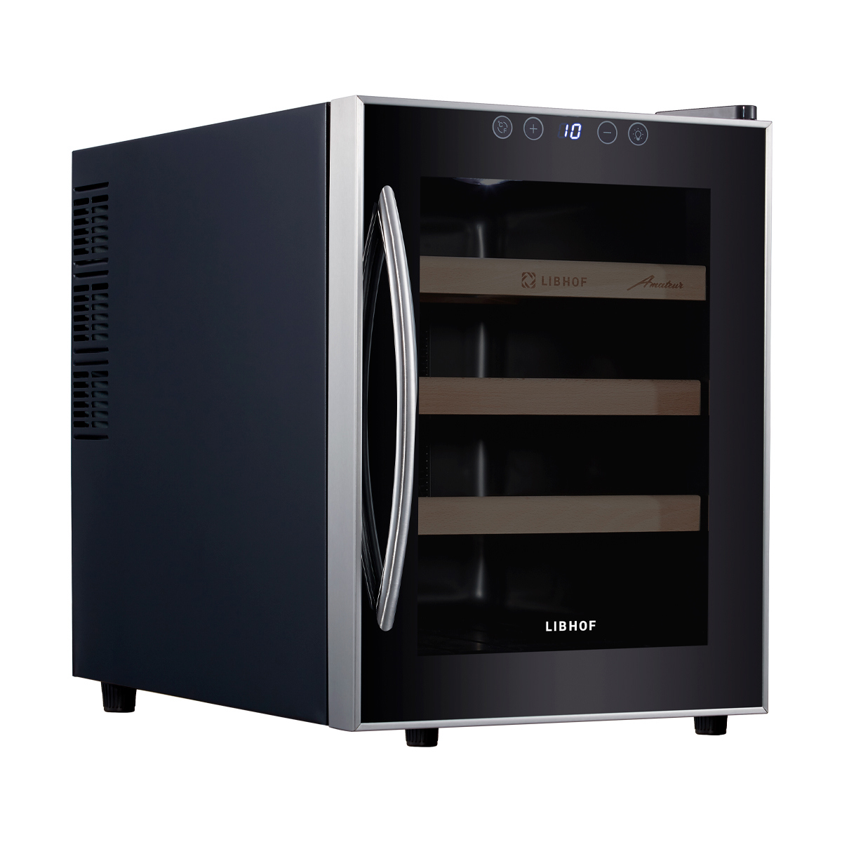 Изображение товара Винный шкаф Libhof 34х46.8х51 см 12 бутылок цвет черный