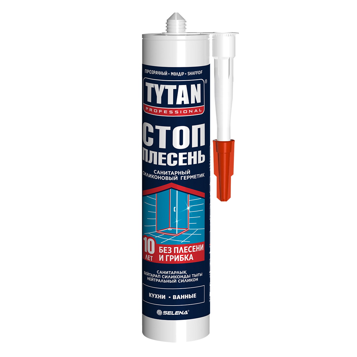 Изображение товара Герметик силиконовый Tytan professional 275973 морозостойкий термостойкий прозрачный 280 мл