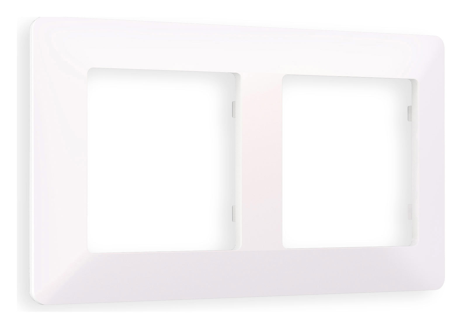 Изображение товара Рамка для розеток и выключателей Ambrella volt Alfa Line AF110202 2 поста жемчуг