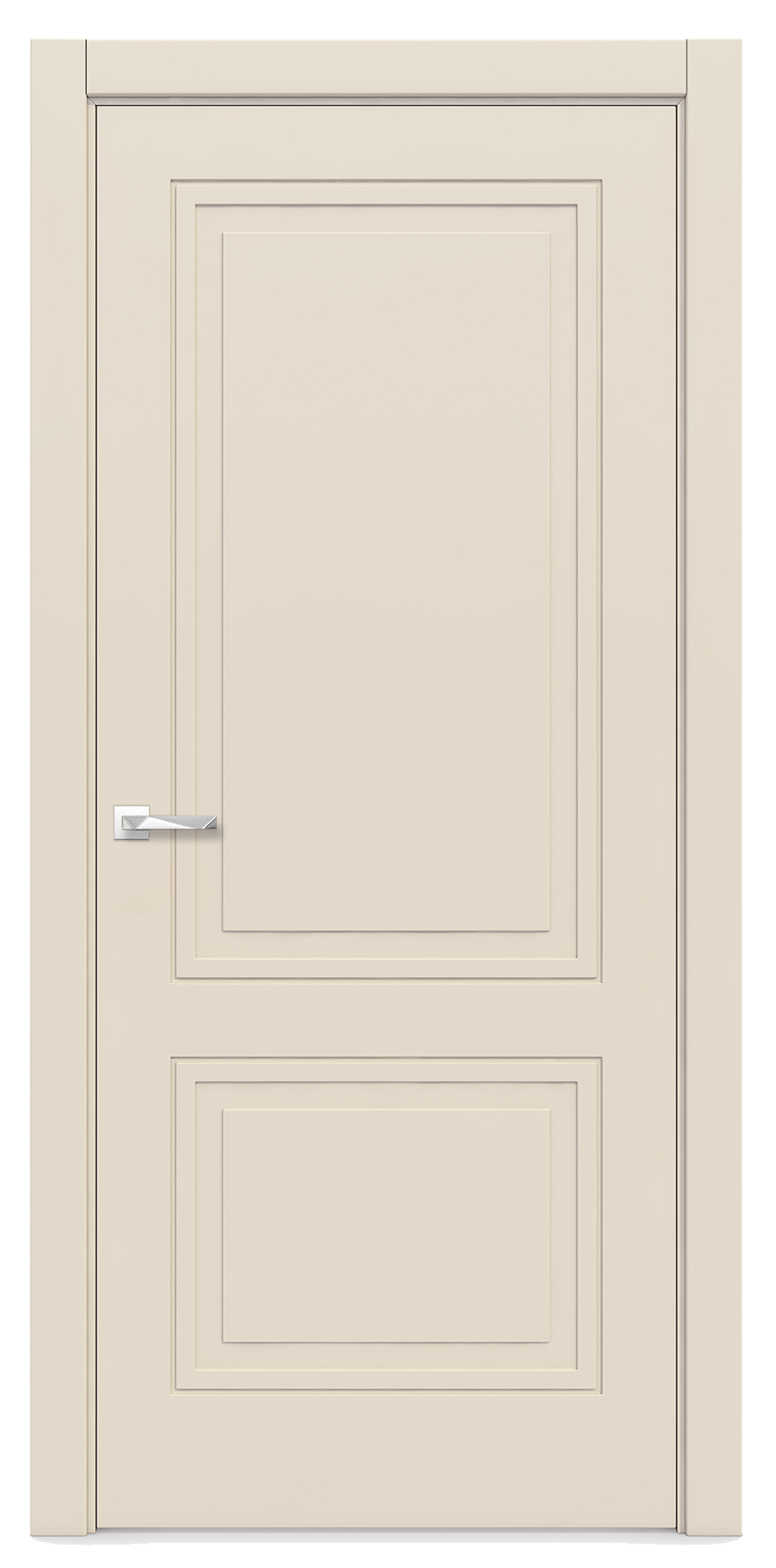 Изображение товара Дверь межкомнатная Loyard Париж глухая 200x90см пленка ПВХ цвет софт панакота без замка и петель