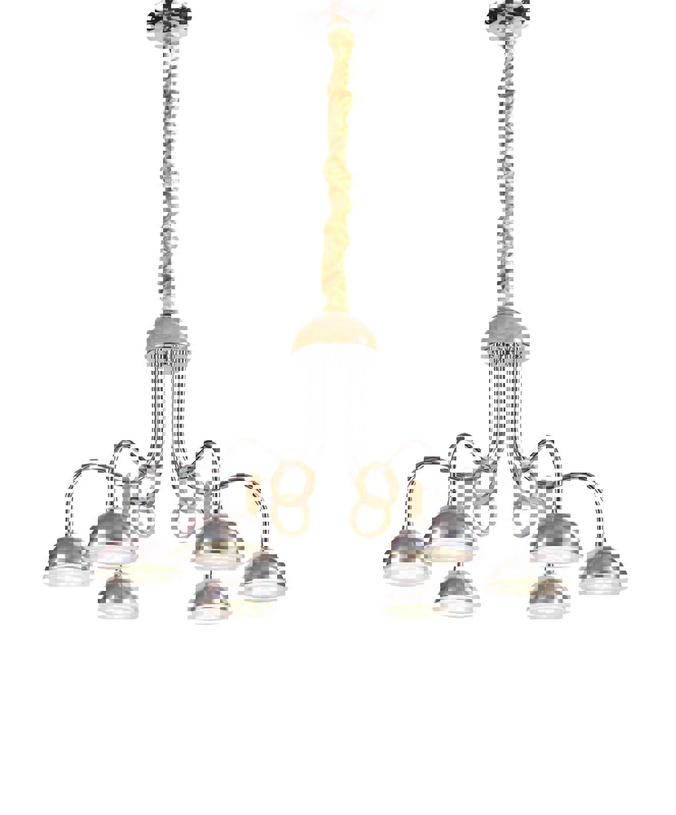 Изображение товара Люстра подвесная светодиодная Lucia Tucci Natura 064.6 17.5 м² белая дерево Италия