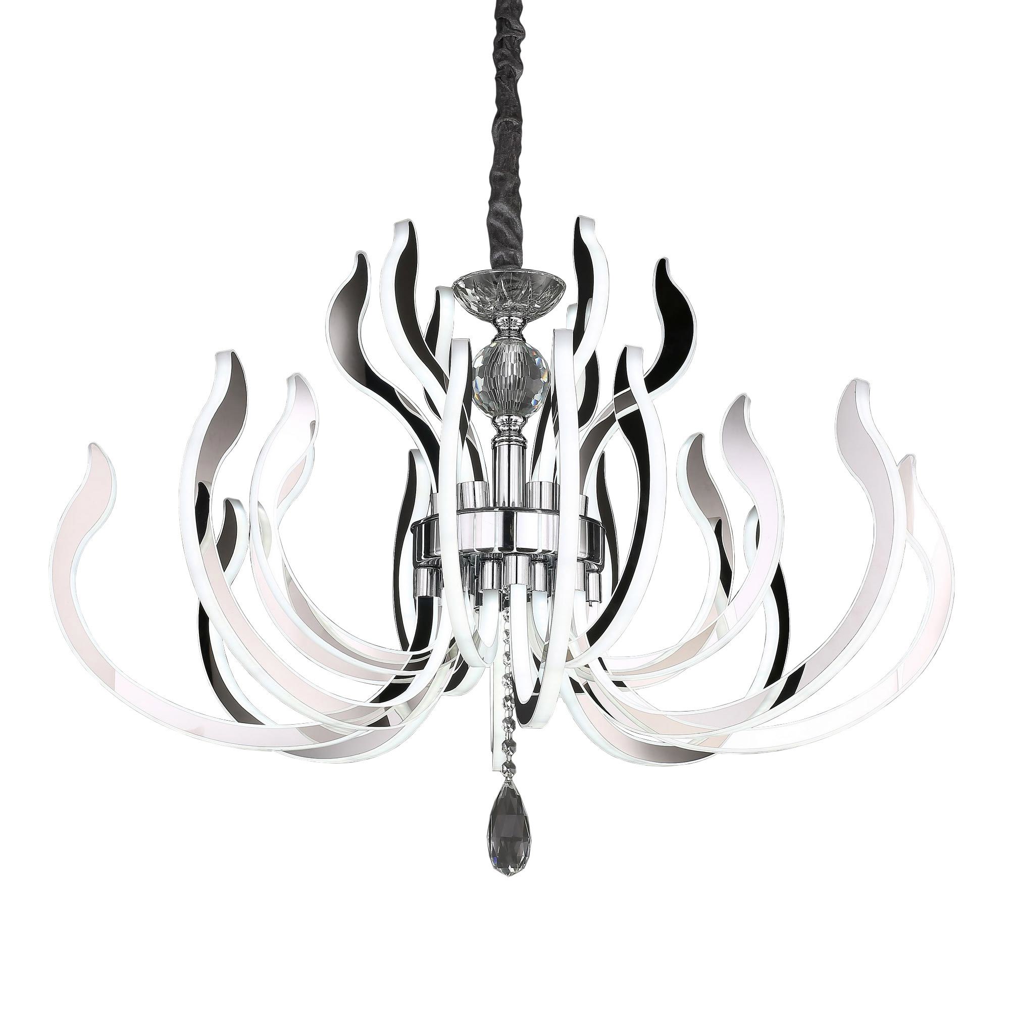 Изображение товара Люстра подвесная светодиодная EL337P22 Miranda Citilux 32 м² белый серебро