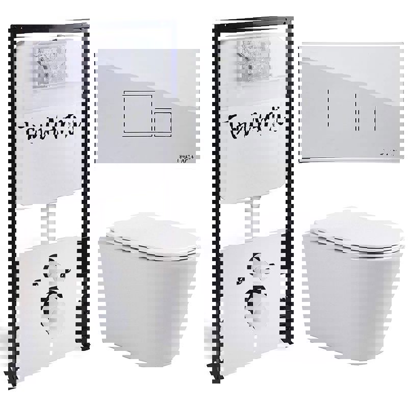 Изображение товара Комплект TONI ARTI TA-01 1905 Forli с сиденьем с микролифтом, с клавишей Tocco TA-0061