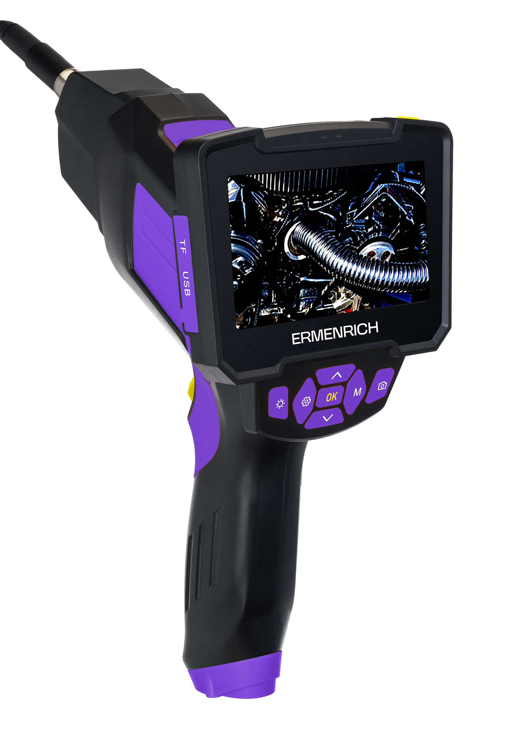 Изображение товара Инспекционная камера Ermenrich Seek VE50 с 10 м кабелем и 4,3 дисплеем