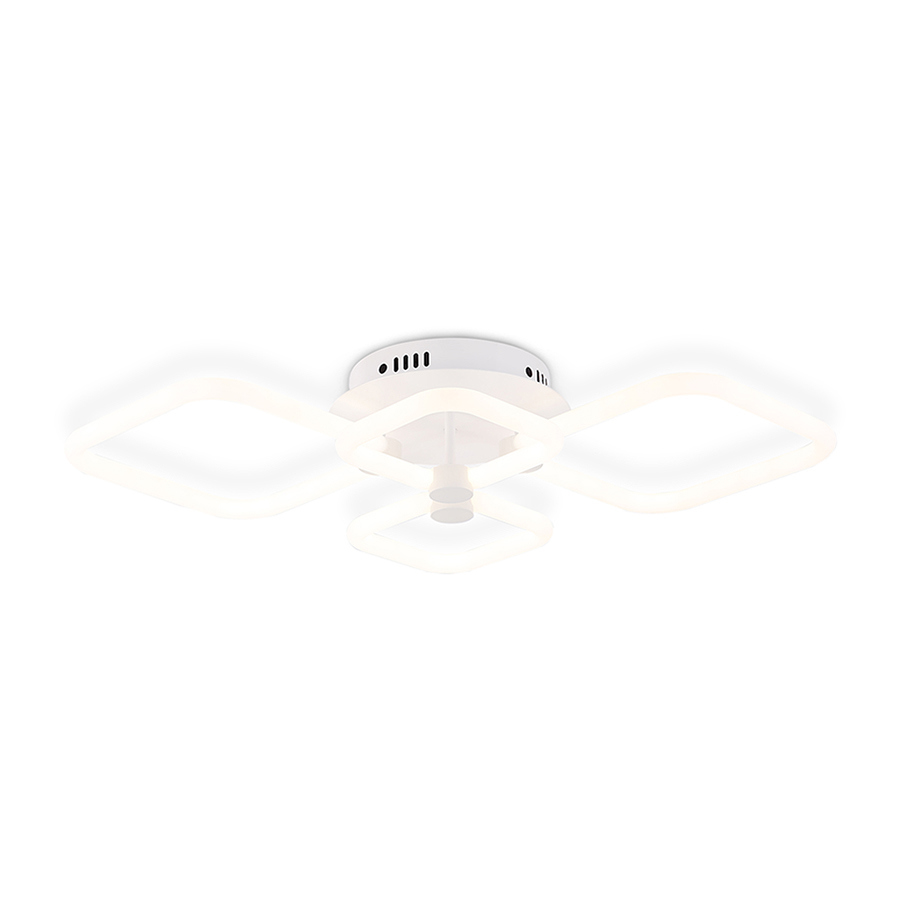 Изображение товара Люстра потолочная светодиодная Ambrella light FA3822 86 Вт белый акрил с пультом