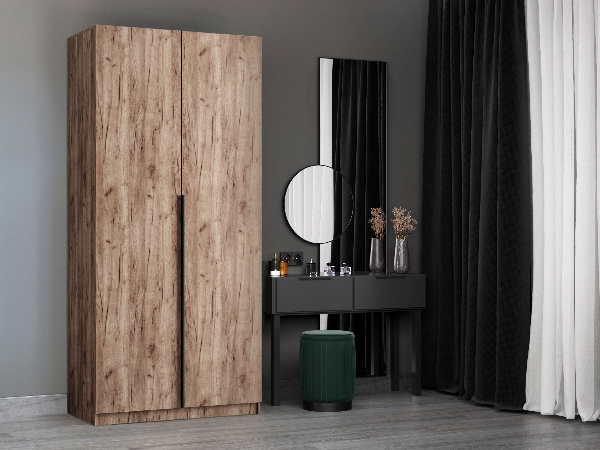 Изображение товара Шкаф распашной Мебельная компания е1 LCK_G_M1_1000_KT