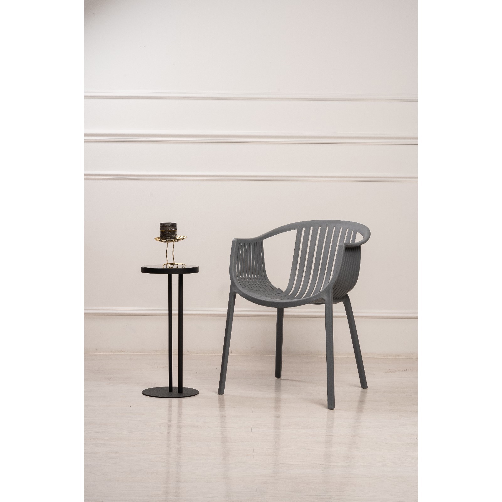 Изображение товара Стул Клик мебель 10646455 43x55x58 см пвх цвет серый