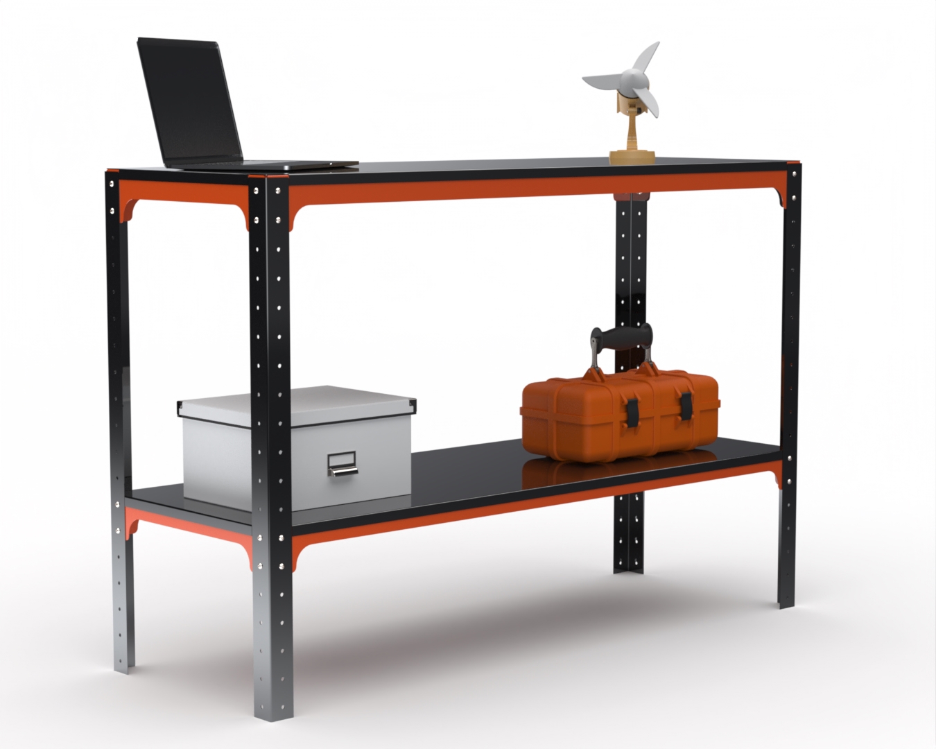 Изображение товара Стол-верстак Metalex Kit 204473 1700x400 мм прочный металлический рабочий стол