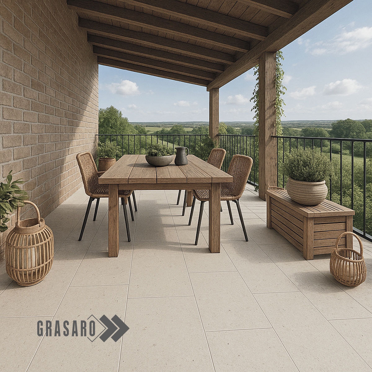 Изображение товара Керамогранит Grasaro Granella G-41/MR 600x1200 мм бетон бежевый матовый Россия