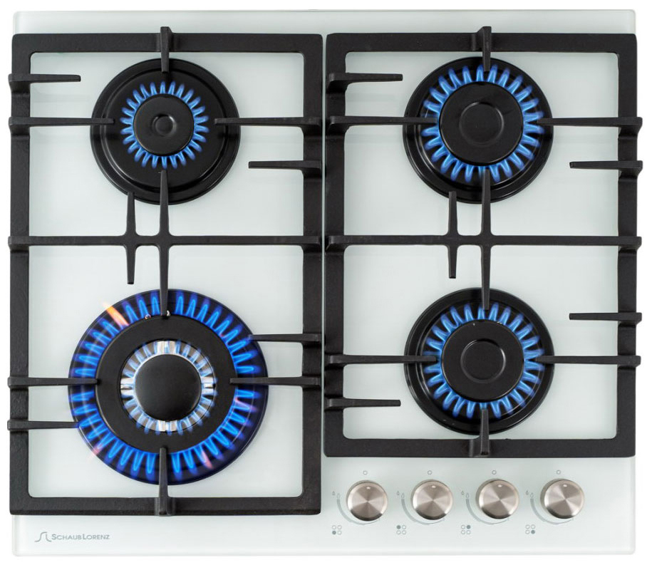Изображение товара Газовая варочная панель Schaub lorenz SLK GL6511 58 см 4 конфорки цвет белый