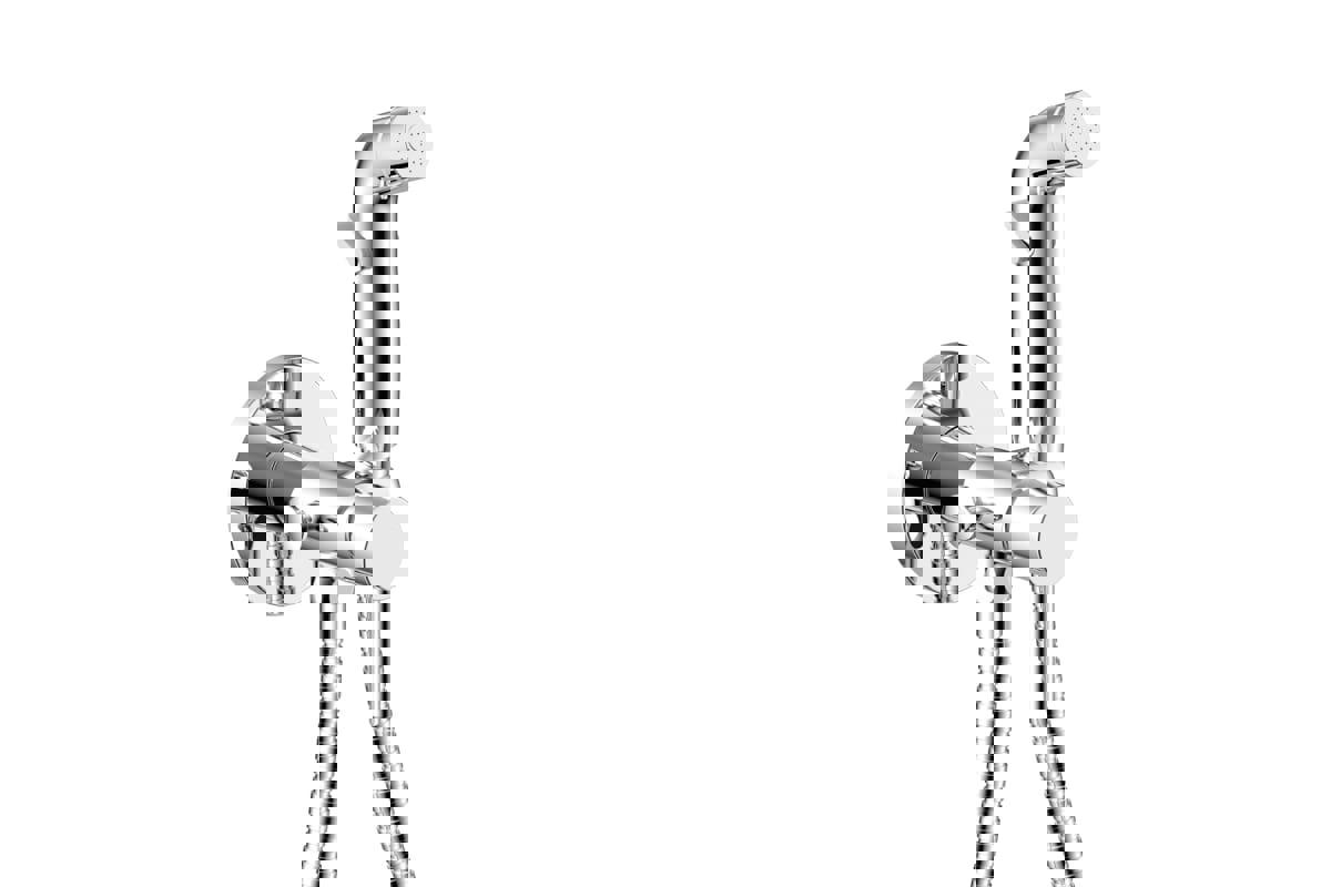 Изображение товара Смеситель встраиваемый Olive'S Balear с гигиеническим душем цвет хром