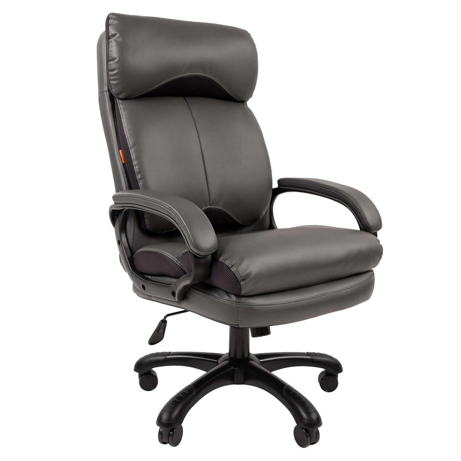 Изображение товара Офисное кресло Chairman 505 эко кожа серое регулируемое до 150 кг