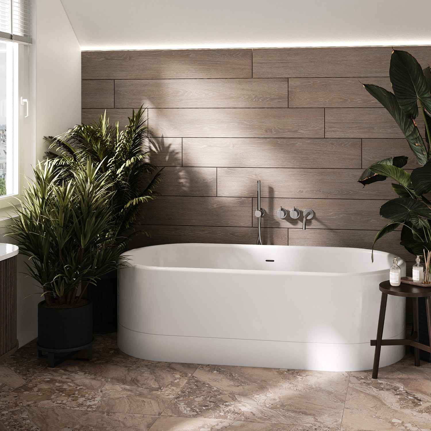 Изображение товара Керамогранит Estima Kraft Wood KW02 19.4x120 см, серый, для пола и стен