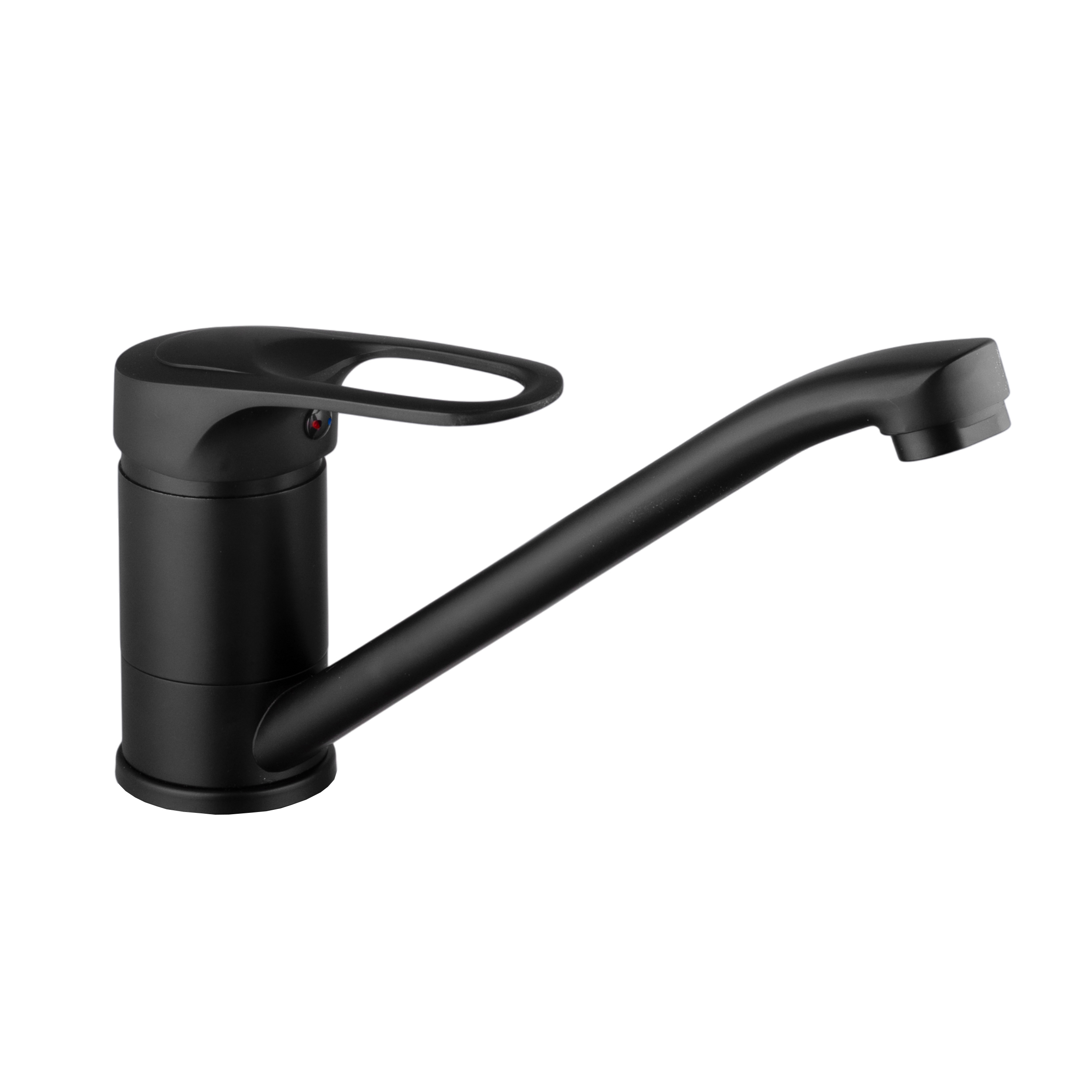 Изображение товара Смеситель для раковины Aloute A3103H однорычажный цвет черный матовый