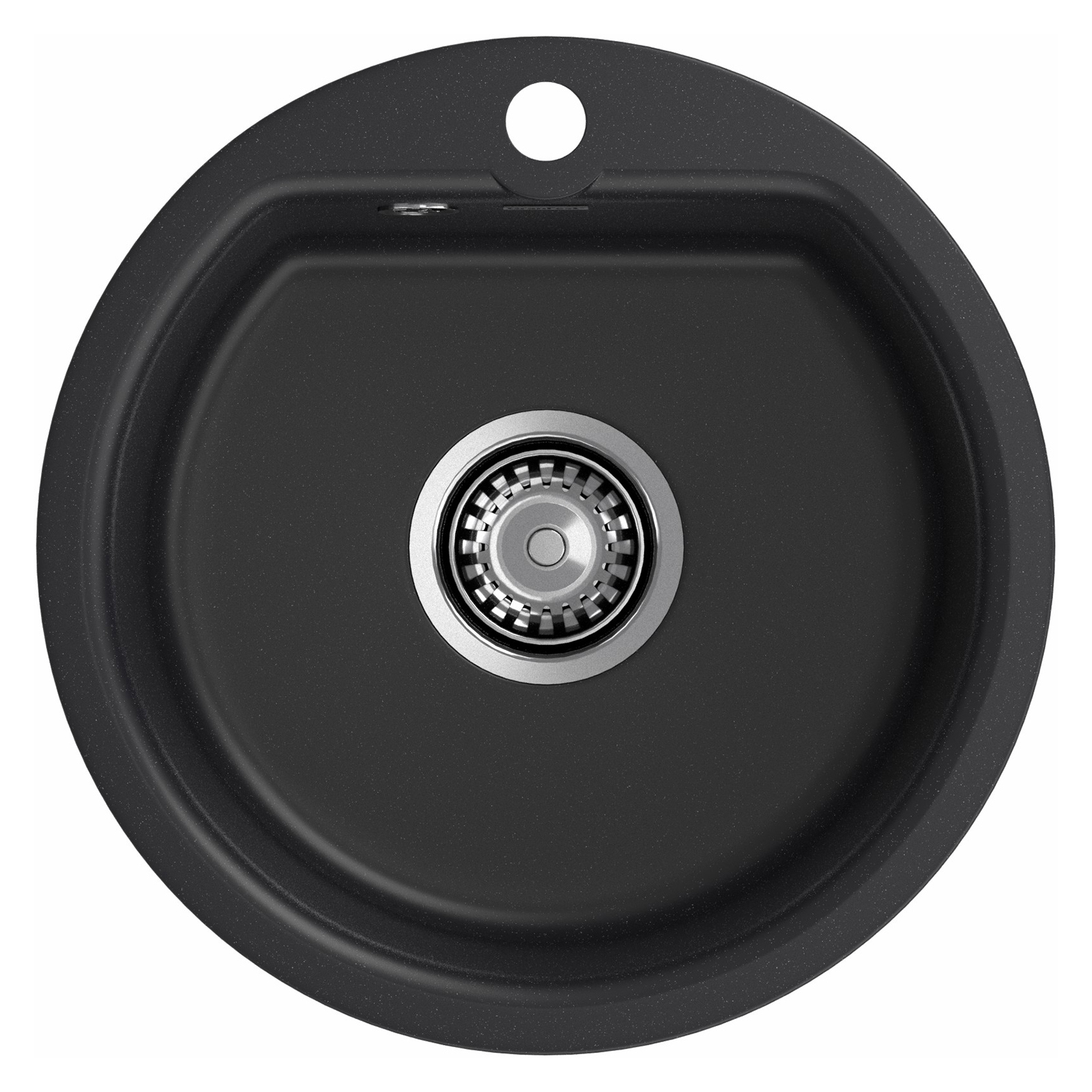Изображение товара Мойка для кухни Granfest Smart 435 черный матовый 43x43 см глубина 16 см